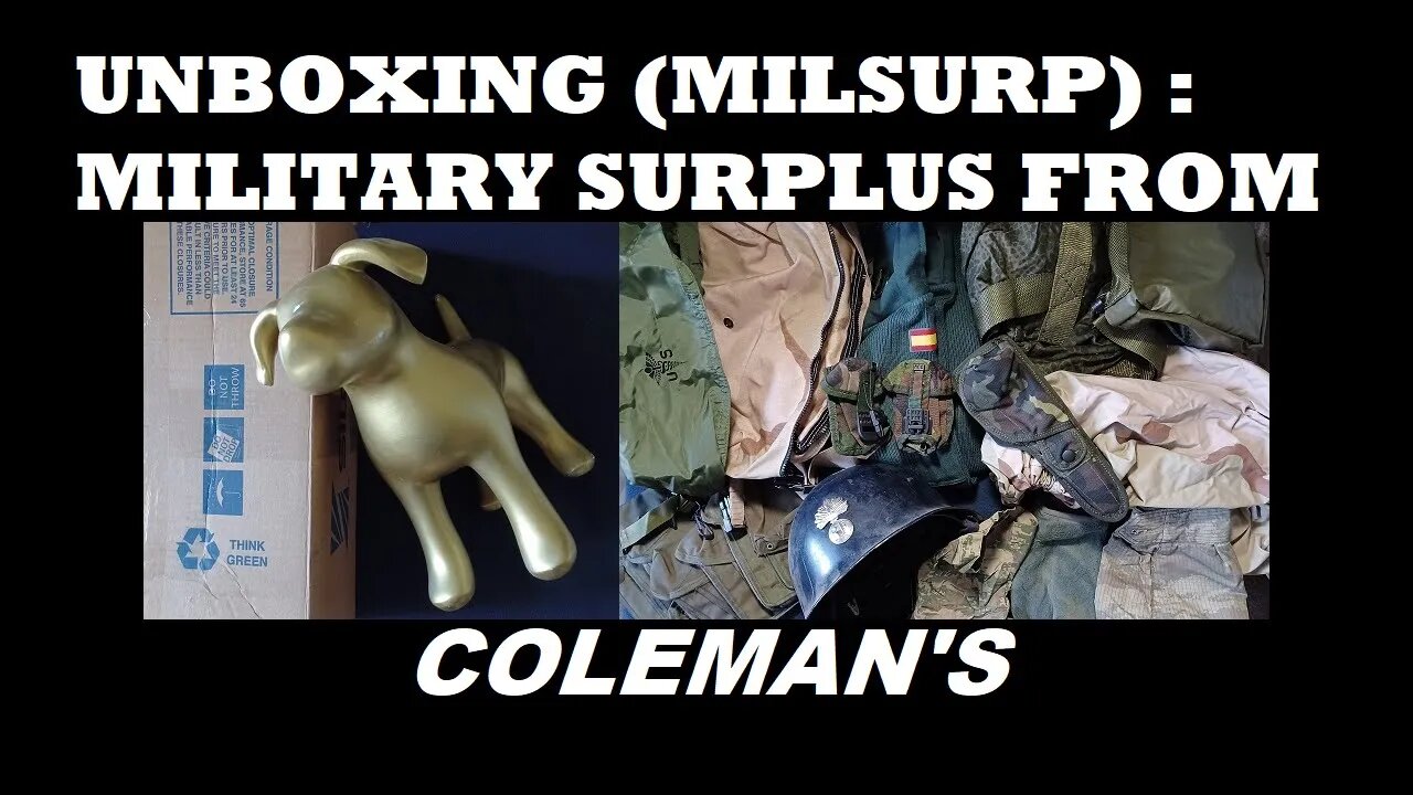 UNBOXING 127: Coleman's Military Surplus. Helmet, Pouches, Backpack, Shirts, Parka, more!