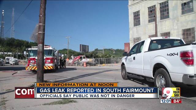 No danger from gas leak near old South Fairmount foundry, Cincinnati fire official says