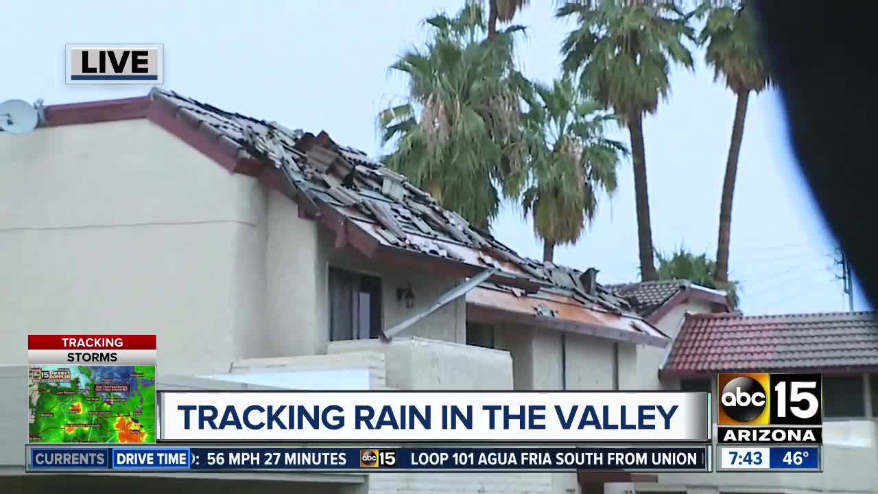 Morning light unveils damage around the Valley