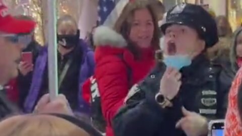 NYPD Officer Loses Temper And Goes BERSERK On Man In MAGA Hat