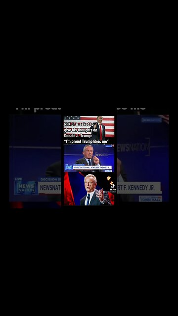 RFK Jr says “I’m proud Trump likes me” when asked about the former President