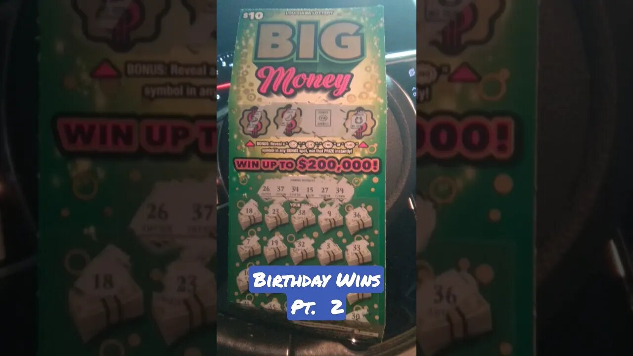 Birthday Wins Pt. 2 | Buy-U Scratchers | Louisiana Lottery