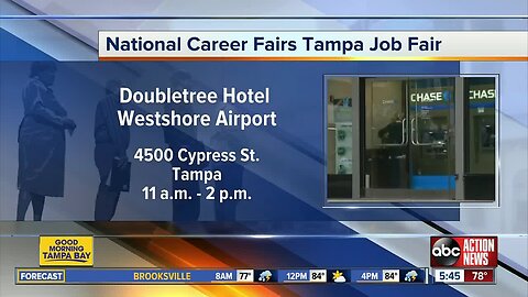 Companies looking to hire participating in Tuesday's job fair