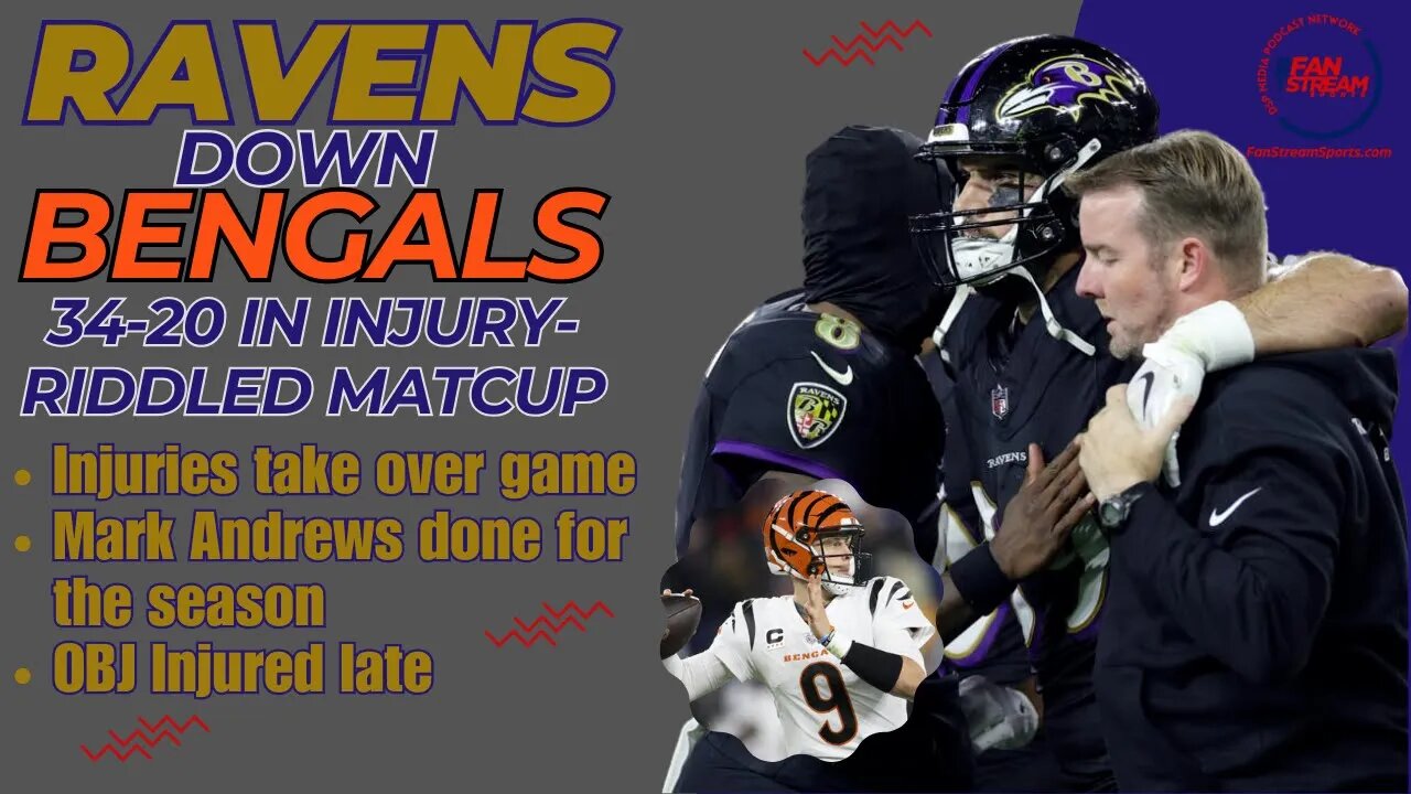 Baltimore Ravens Down Cincinnati Bengals 34-20 in Injury-Riddled Thursday Night Matchup