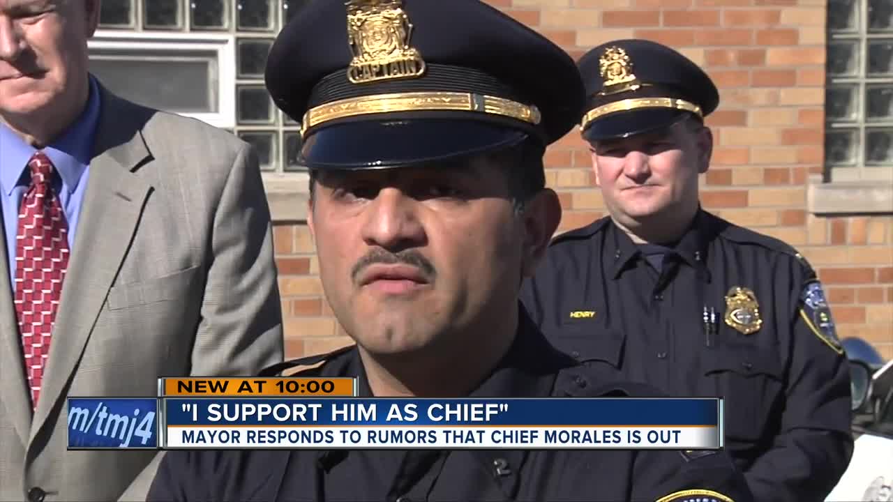 Mayor Barrett says he wants Chief Alfonso Morales to stay as top cop
