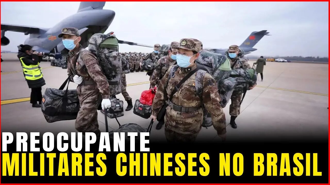 Preocupante! Militares CHINESES no Brasil.