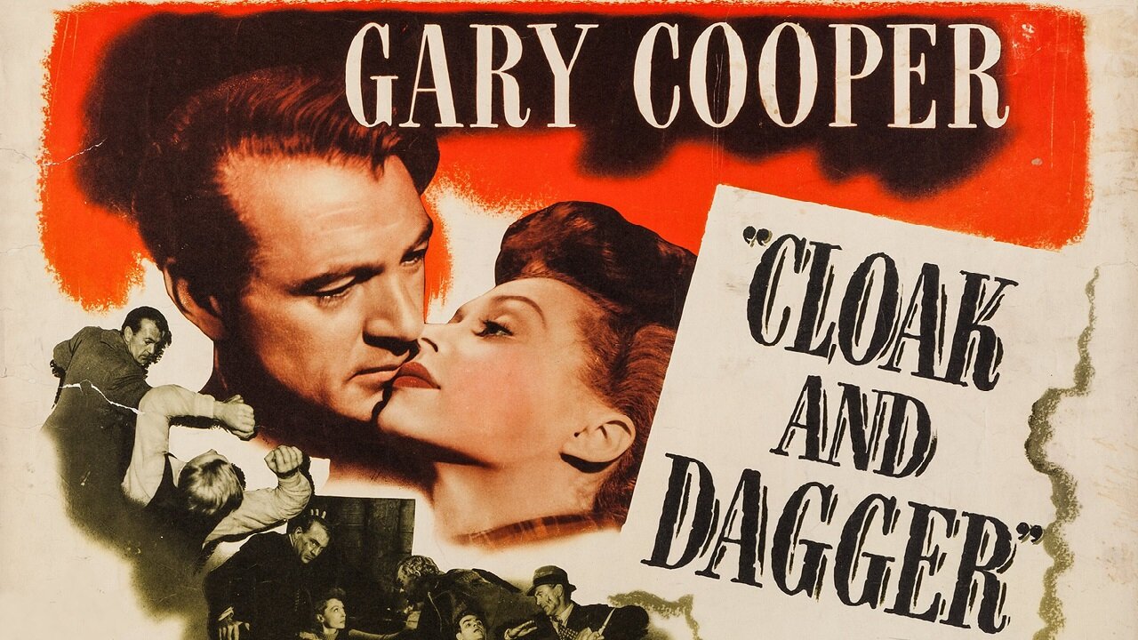 Cloak and Dagger (1946) Gary Cooper, Robert Alda, Lilli Palmer