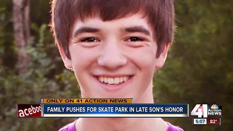 Family wants to build skate park in honor of son who died at 17