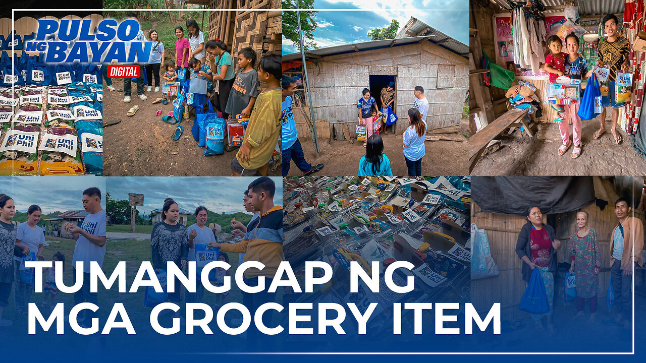 Daan-daang Blaan sa Kitbog ang tumanggap ng mga grocery item, bigas, at mga school supplies