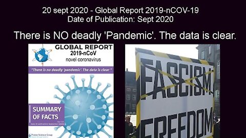 There is NO deadly 'Pandemic' - The data is clear! [19 sept 2020]