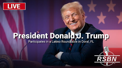 LIVE: President Trump Participates in a Latino Roundtable in Doral, FL - 10/22/24