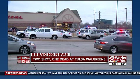 Suspect dead in Walgreens shooting in south Tulsa