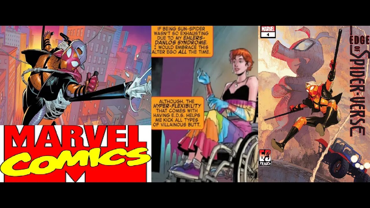 Marvel Comics Presents Wheelchair Bound Lesbian Spidey Girl aka Sun-Spider the Disabled Hero