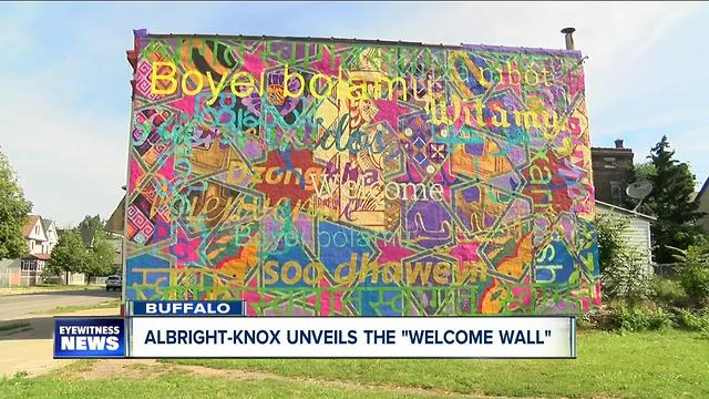 Albright-Knox unveils the "welcome wall"