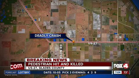 Pedestrian killed on US-27