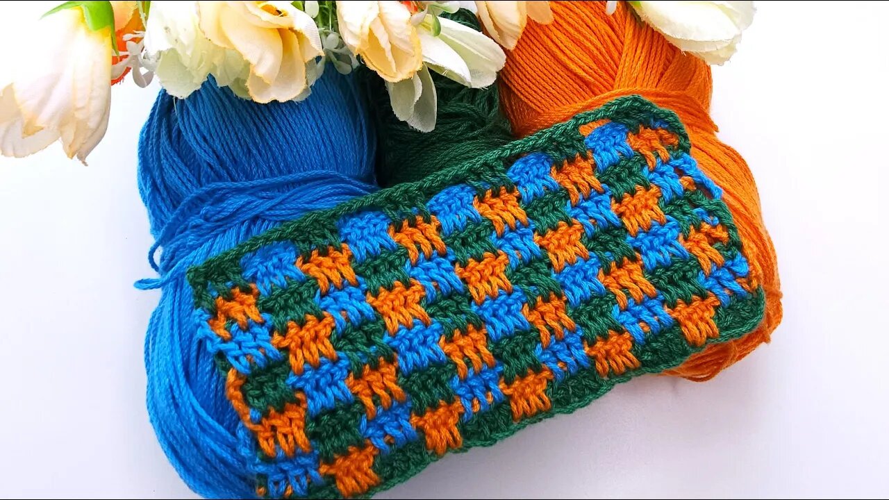 Wow!!.😇 Very Easy! Super how to make eye catching crochet stitch blanket #crochet