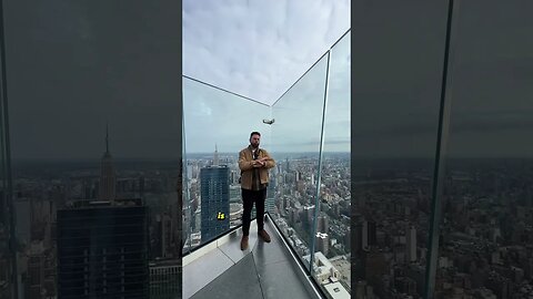 Would you step onto the glass floor at 100 stories high? (with @nyctourism)