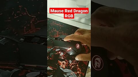 Mouse Red Dragon RGB Nova Conquista