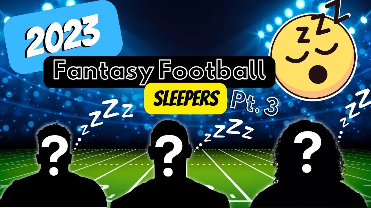 2023 NFL Fantasy Sleepers Pt. 3 + $500K Underdog(The Puppy) Stream #13