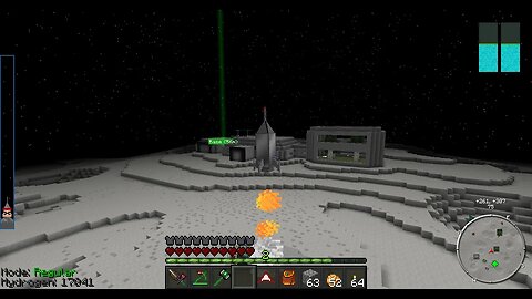 Minecraft - Playing mods - Galacticraft Moon Base