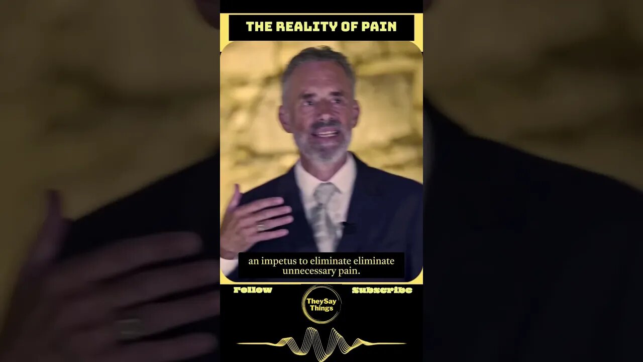 Jordan B Peterson, The Reality of Pain #shorts #youtubeshorts #jordanbpeterson #reality #pain #viral