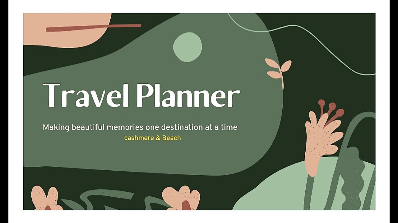 Travel Planner Template