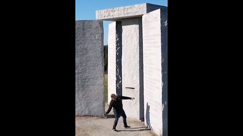 Alex knocks down the Georgia Guidestones 😁