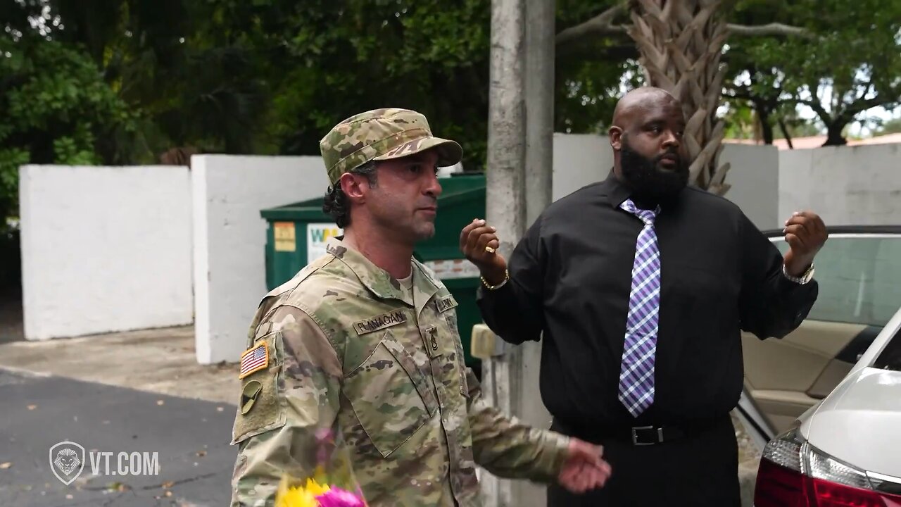 Soldier Returns Home to Hilarious Surprise