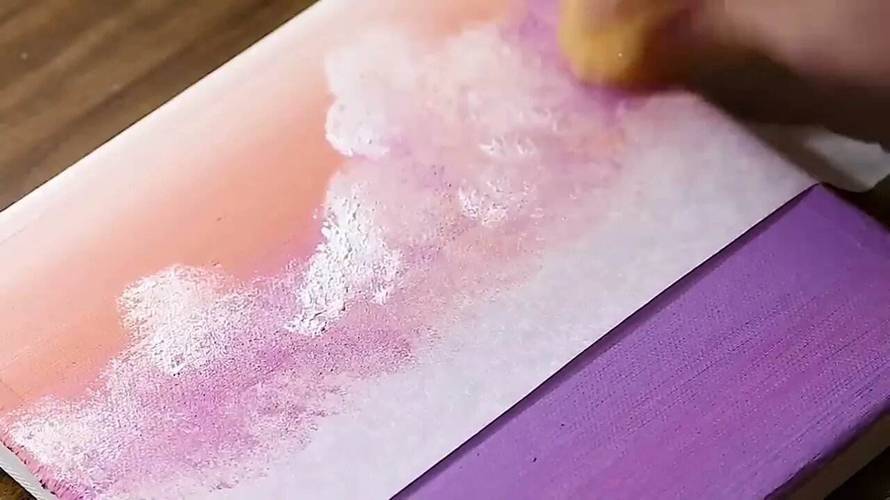 Acrylic Painting For Beginners From Small Dots on Canvas