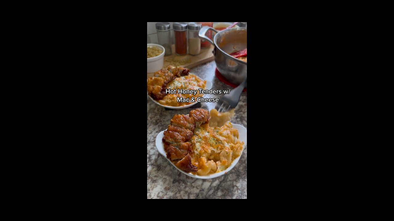 Hot Honey Tenders w/Mac & cheese