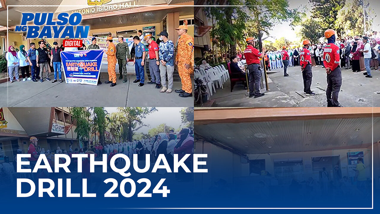 Kauna-unahang earthquake drill para sa taong 2024, umarangkada na