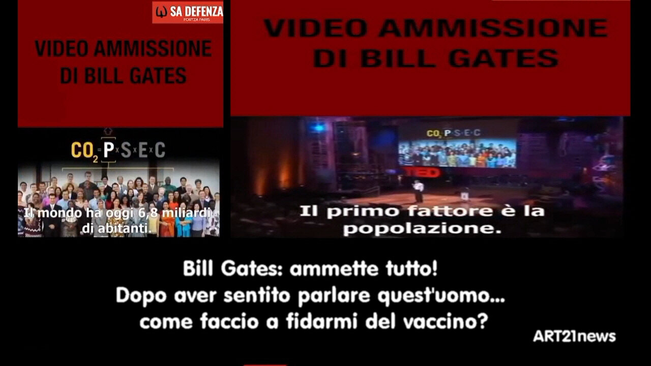 Bill Gates ammette Tutto! Dopo aver sentito parlare quest'uomo... come faccio a fidarmi del vaccino?