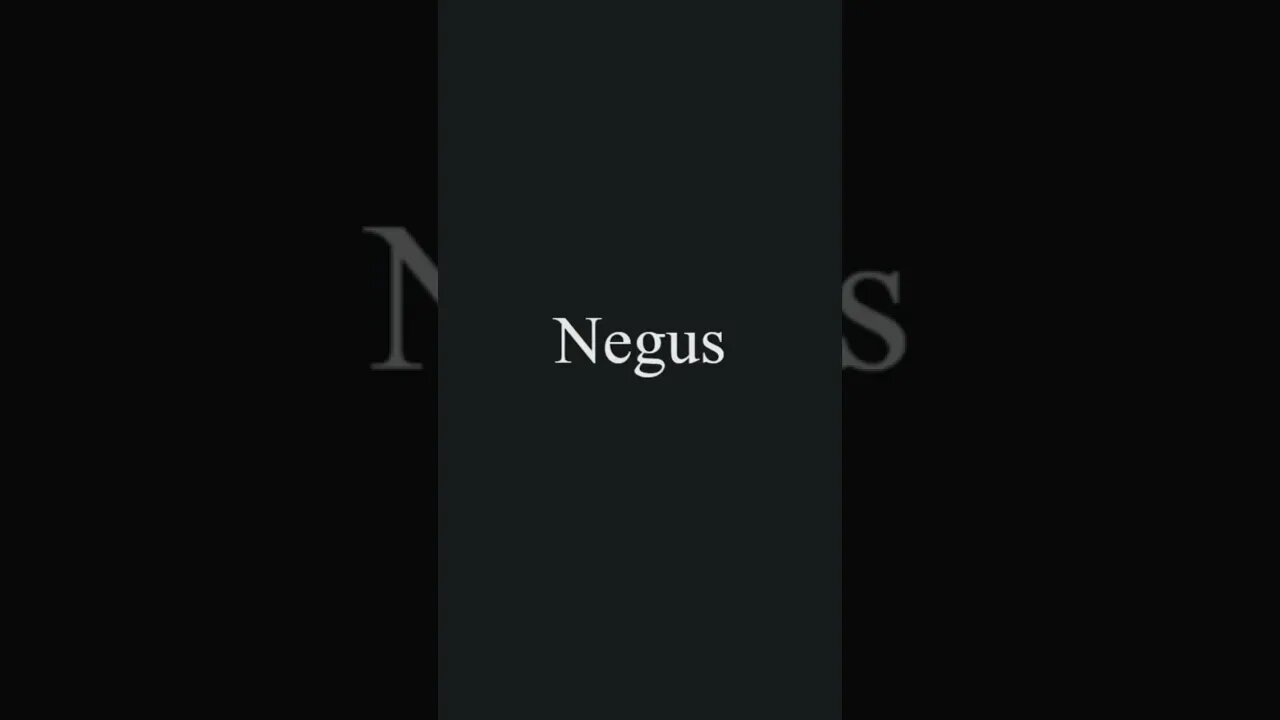 How to pronounce Negus