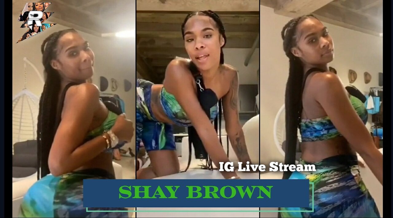 Shay Brown twerking in cute outfit