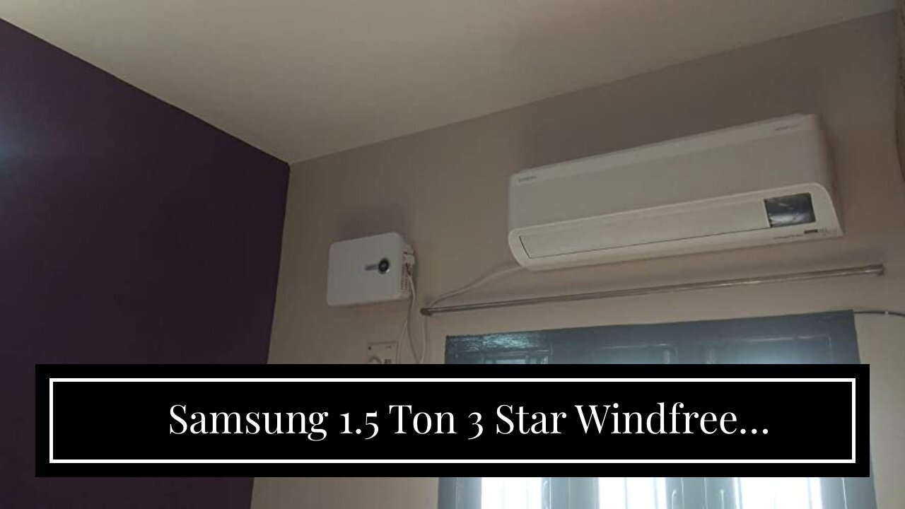 Samsung 1.5 Ton 3 Star Windfree Technology, Inverter Split AC (Copper, Convertible 5-in-1 Cooli...