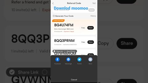 moomoo referral links free stock free money