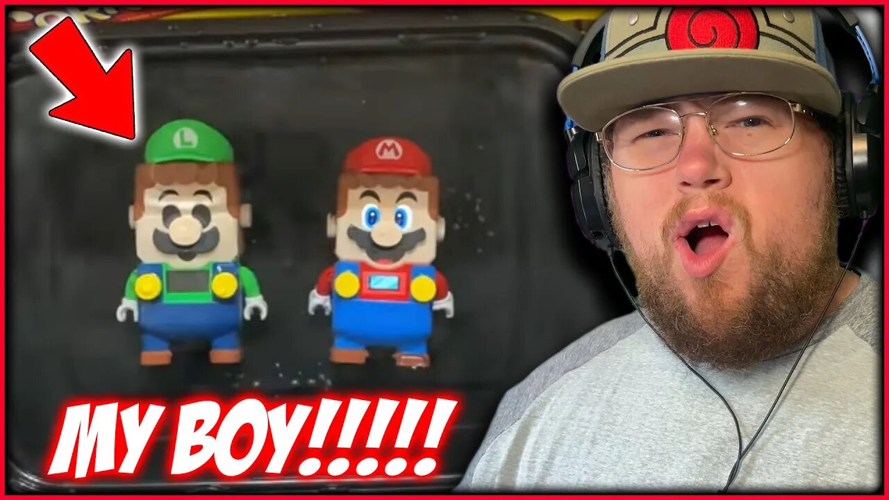 Don’t touch Luigi | Bored Smashing - LEGO MARIO & LUIGI ( Reaction )