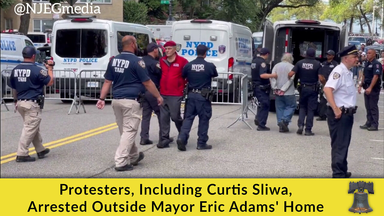 Protesters, Including Curtis Sliwa, Arrested Outside Mayor Eric Adams' Home