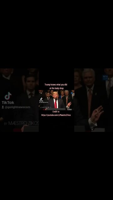 Trump knows what you did at the body shop https://Rumble.com/GoRightNews