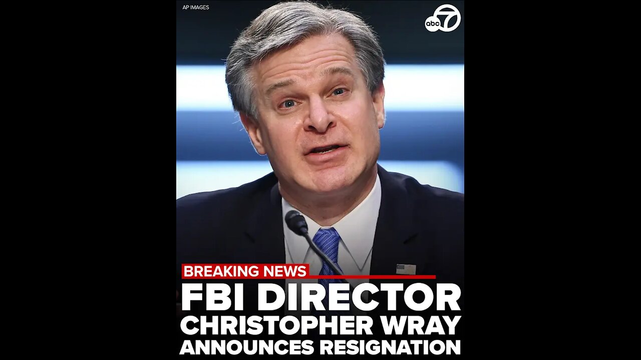 JUST IN - FBI Director Christopher Wray resigns.