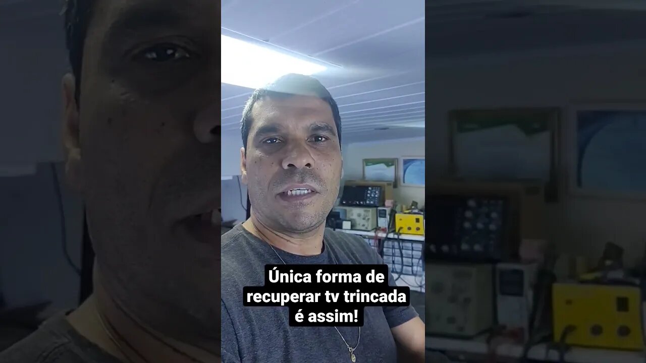 a única forma de recuperar tv trincada é assim!