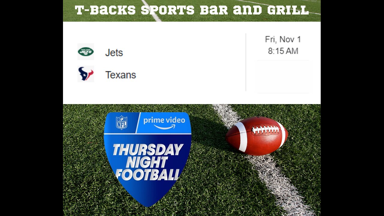 T-Backs Sports Bar and Grill Sports Schedule and Chicken Fajitas special for Friday Nov 01, 2024