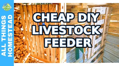 Livestock Mounted Hay Feeder - DIY Wall Hay Feeder For Goats // Homestead Life