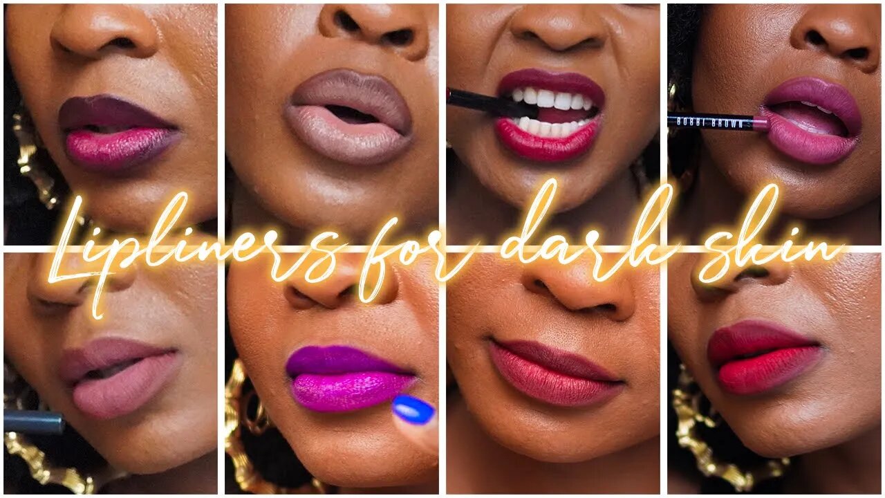 BEST LIP LINERS FOR DARK SKIN IN 2022 | BROWNS, REDS, BURGUNDIES, PURPLE | M.A.C & MORE