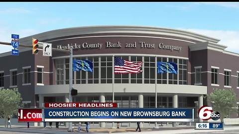 Construction begins on new Brownsburg bank