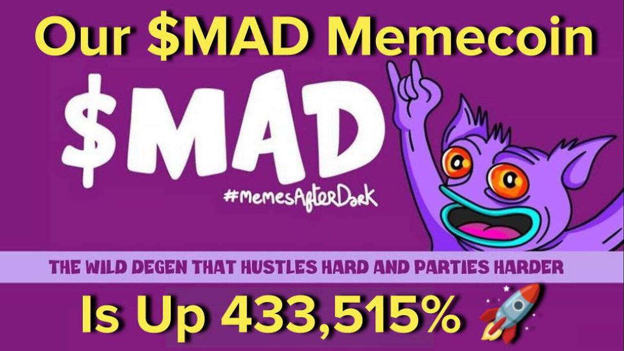 Our $MAD Memecoin Is Up 433,515%