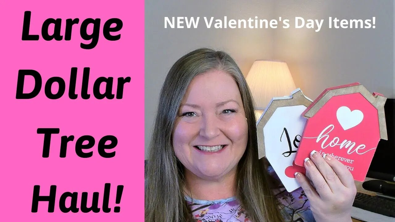 Large Dollar Tree Haul ~ Valentine's Day 2022 ~ New Crafter's Square Craft Supplies ~ New Pet Items!