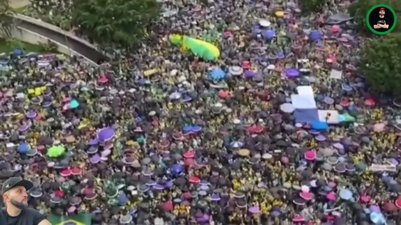 impressionante povo nas ruas no rio de janeiro #vaibrasil #bolsonaro #manifestacao #ultimasnoticias