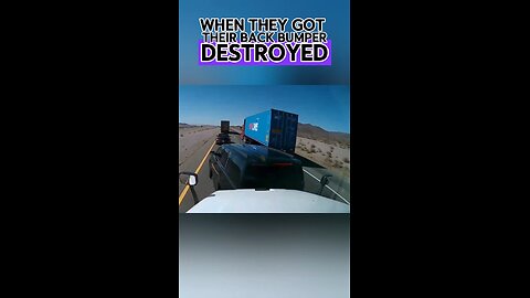 Instant Karma For Cutting-Off An 18-Wheeler Truck. #dashcam #roadrage #karen #driver #usa #uk