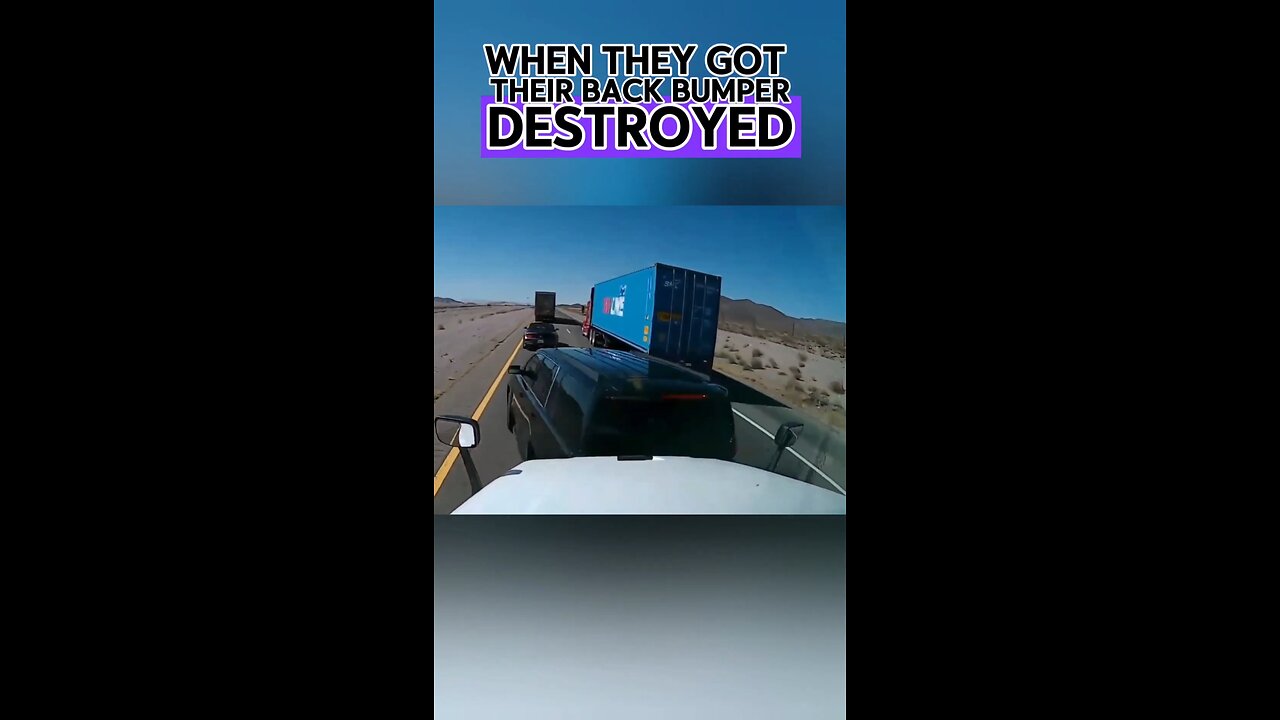 Instant Karma For Cutting-Off An 18-Wheeler Truck. #dashcam #roadrage #karen #driver #usa #uk